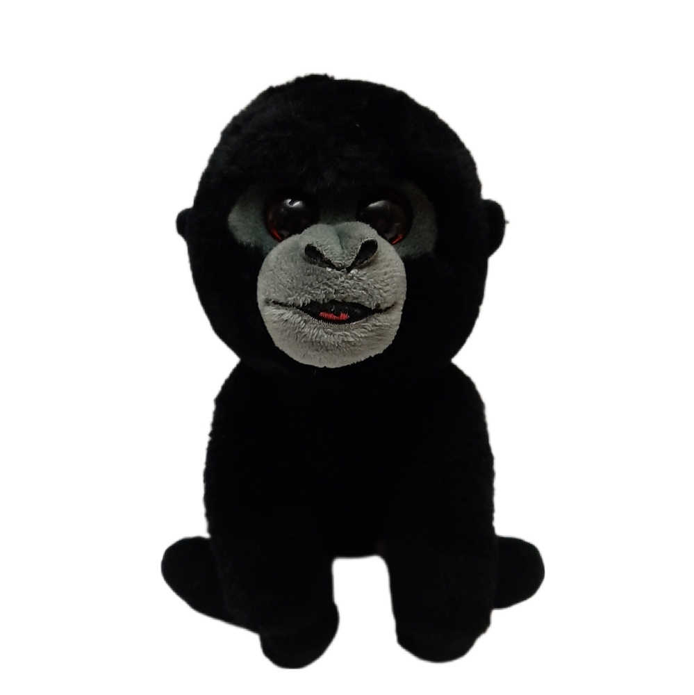 🍒 TY Beanie Baby Rare Bo Silverback Gorilla Plush Soft Kids Toy